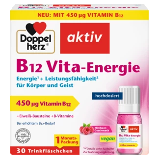 Abbildung der Produktverpackung Doppelherz aktiv B12 Vita-Energie Frontansicht